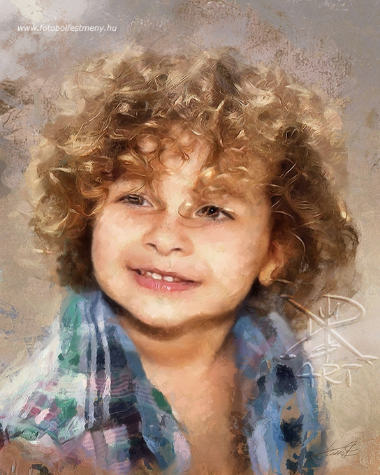 gyerekportré festmények